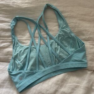 Lululemon Athletica Strappy Sports Bra - Light Blue